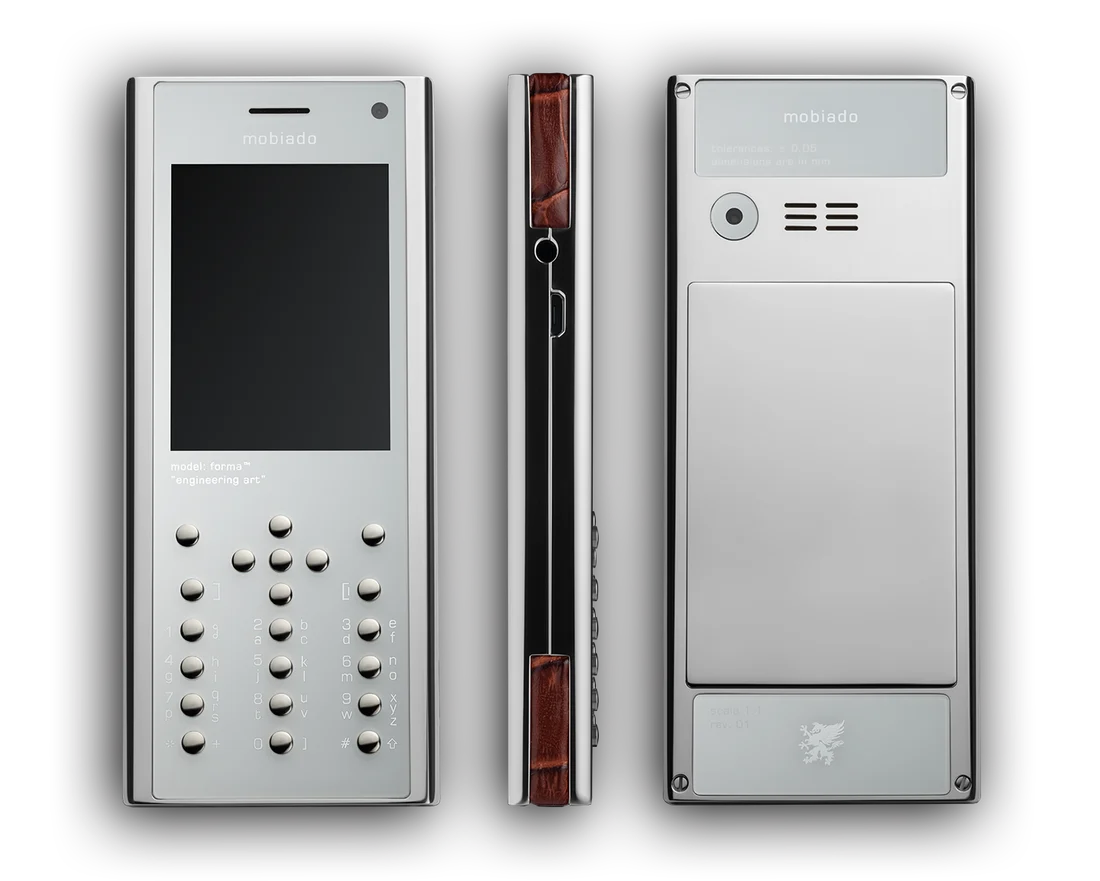 Mobiado Steel White, front, side and back views.